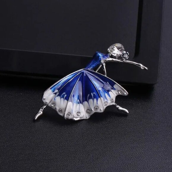๐50% OFF/3+...Rhinestone Ballerina/Dancer Brooch - Picture 3 of 8